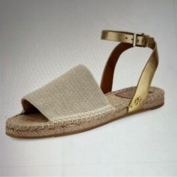 Tory Burch Stretch-Canvas Espadrille Sandal - Picture 1 of 11